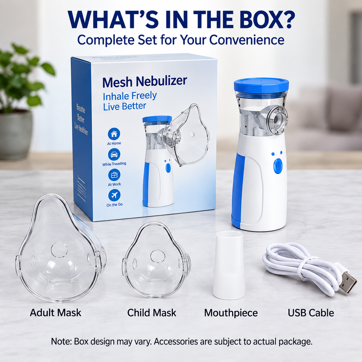 Portable Handheld Nebulizer for Adults & Children